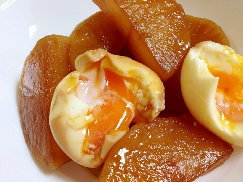 こっくりとろとろ 大根と半熟卵の煮物 レシピ 作り方 By うーころちゃん 楽天レシピ